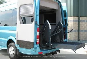 Sprinter Van Rear Lifted Up