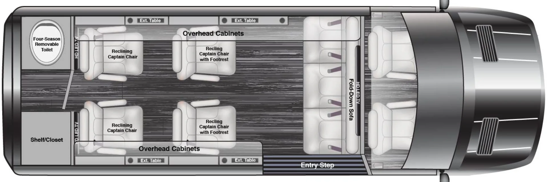 AutoElite RoadJet Floorplan TableText