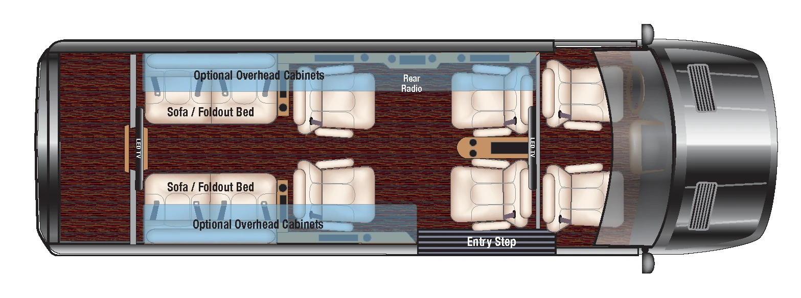 Midwest Business Class Dual Bench floor plan