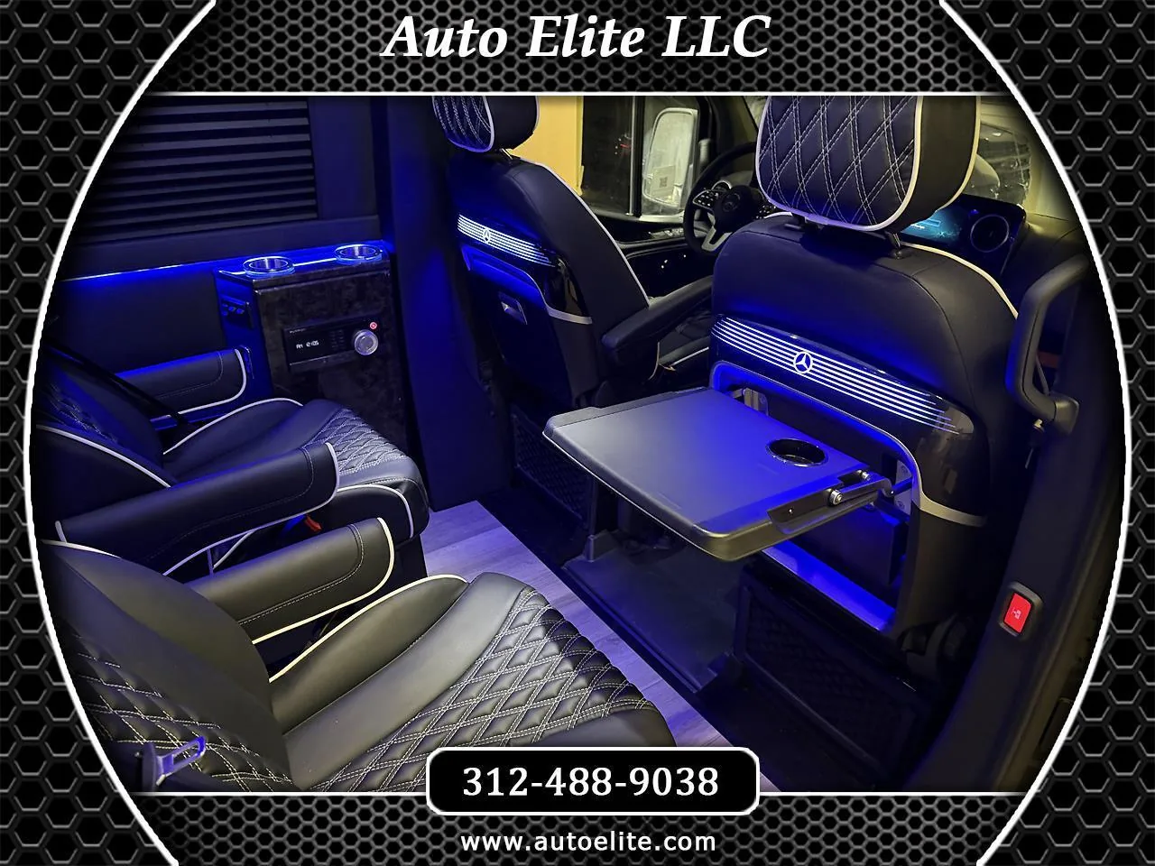 2026 Business Class Folding Table with Wireless Charger Mercedes-Benz Sprinter